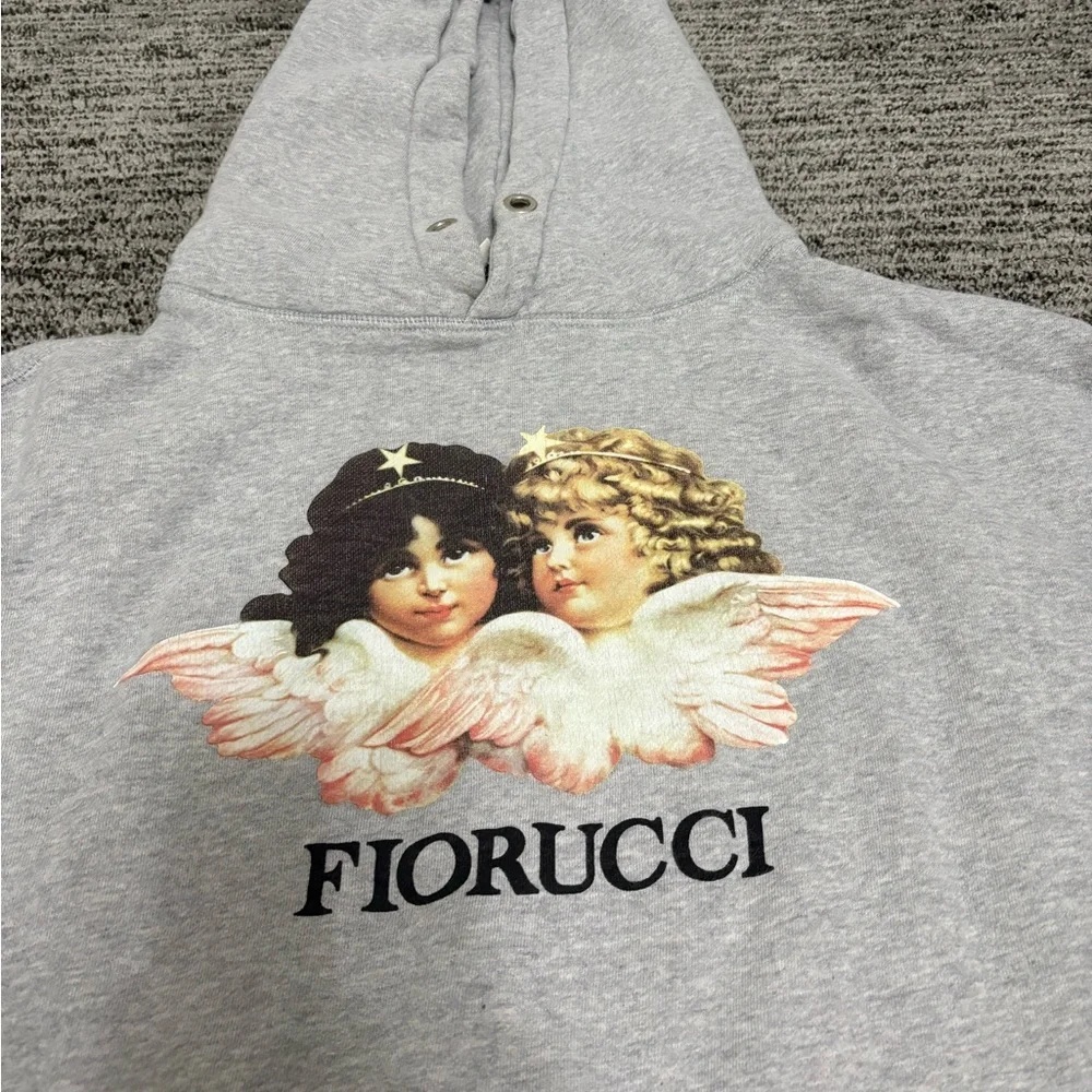 Fiorucci Light Gray Snap-Button Top - Picture 2 of 6